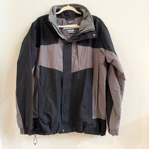 Columbia Sportswear Men's‎ Interchange Ski Jacket Black Gray Omni Tech Size M